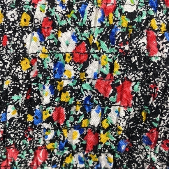 ANTHROPOLOGIE Pins & Needles Floral Smocked Cropped Halter Tank Top - Size XS - Picture 3 of 9